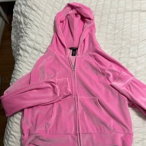 velvet Victoria’s Secret pink zip up